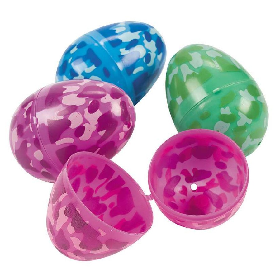 Easter Eggs * | Best Deal 2 1/2 Camouflage Plastic Easter Eggs 72 Pc.