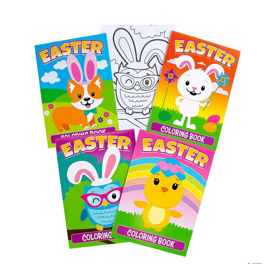 Easter Basket Fillers * | Best Pirce Easter Coloring Book Assortment 72 Pc.