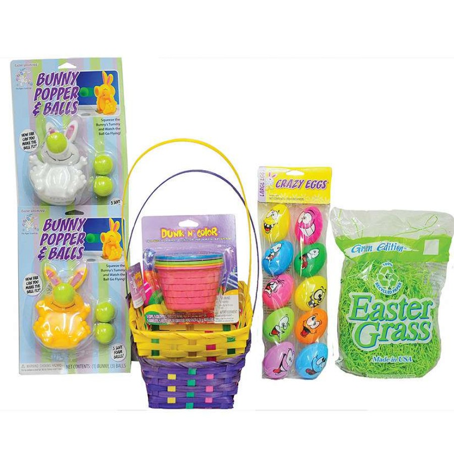 Easter Basket Fillers * | Deals Easter Basket Purple And Yellow Kit