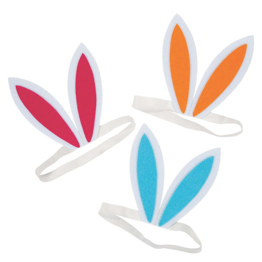 Easter Baskets & Grass * | Deals Bright Easter Bunny Ears 12 Pc.