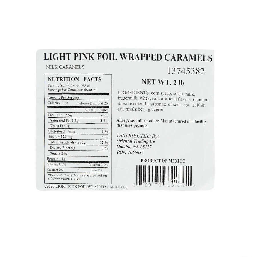 Candy Egg Fillers * | Cheap Foil-Wrapped Caramels 189 Pc.