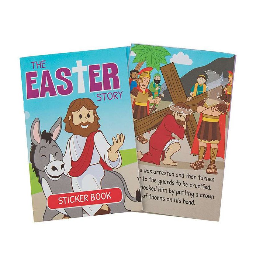 Easter Basket Fillers * | Cheap The Easter Story Sticker Books 12 Pc.