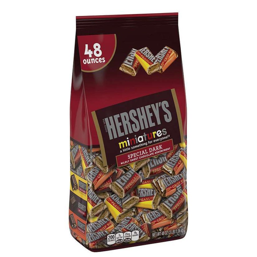 Candy Egg Fillers * | Best Deal Hershey'S Special Dark Mildly Sweet Chocolate Miniatures Assortment, 48 Oz