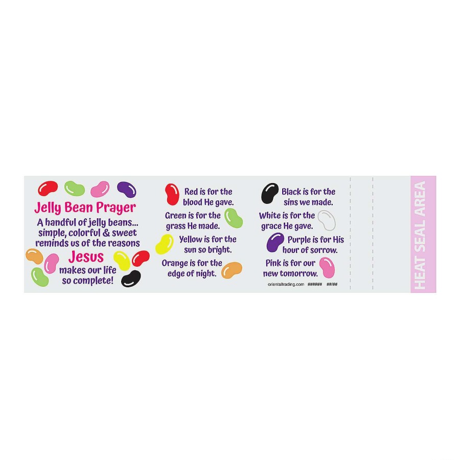 Easter Basket Fillers * | Top 10 2 1/4 Jelly Bean Prayer Bracelet-Filled Plastic Easter Eggs 24 Pc.