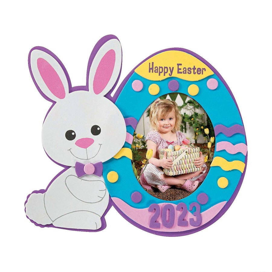 Easter Basket Fillers * | Flash Sale Easter Dated Picture Frame Magnet Craft Kit Makes 12