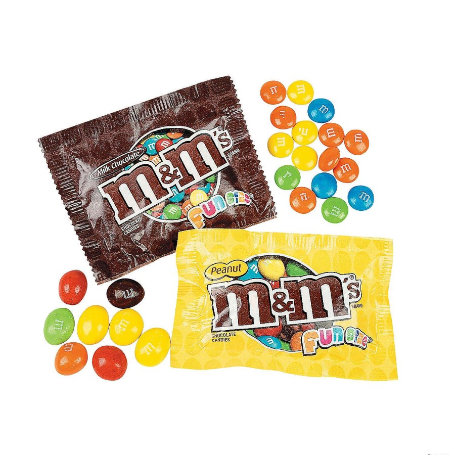 Candy Egg Fillers * | Brand New M&M'S Fun Size Milk Chocolate & Peanut Candy Mix 48 Pc.