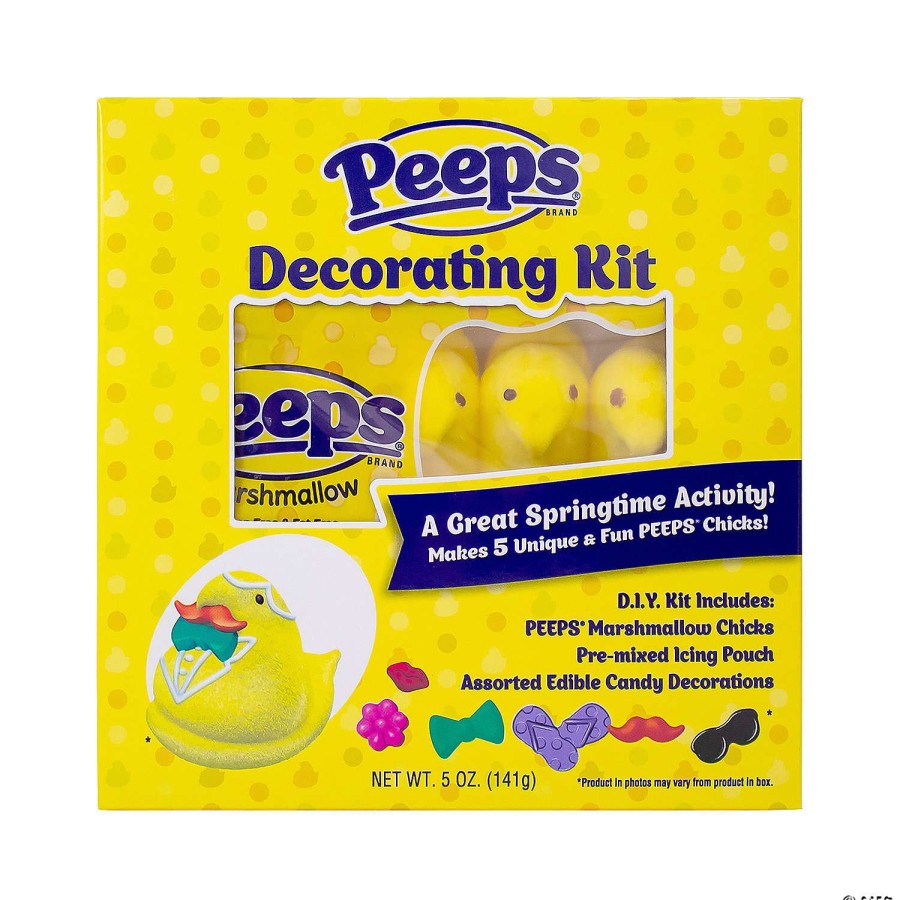 Easter Basket Fillers * | Cheapest Peeps Marshmallow Chicks Decorating Kit 6 Pc.