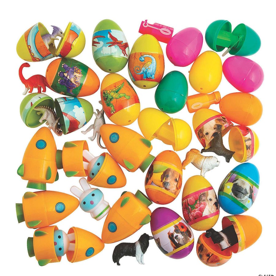 Easter Eggs * | Flash Sale 2 1/2 Bulk Toy-Filled Plastic Easter Egg Assortment 240 Pc.