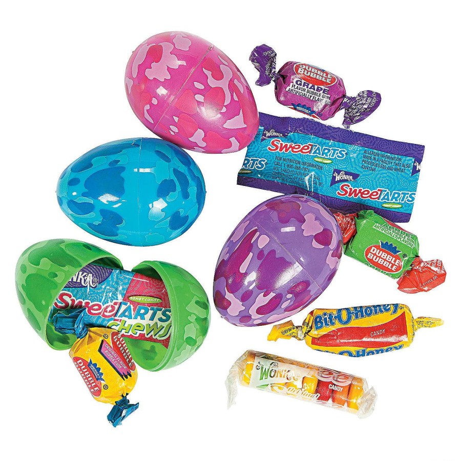 Easter Basket Fillers * | Flash Sale 2 1/4 Camouflage Candy-Filled Plastic Easter Eggs 24 Pc.