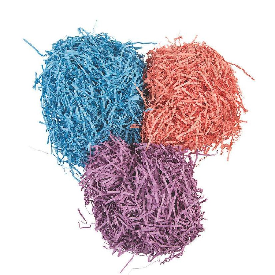 Easter Basket Fillers * | Budget Colorful Easter Grass 12 Pc.