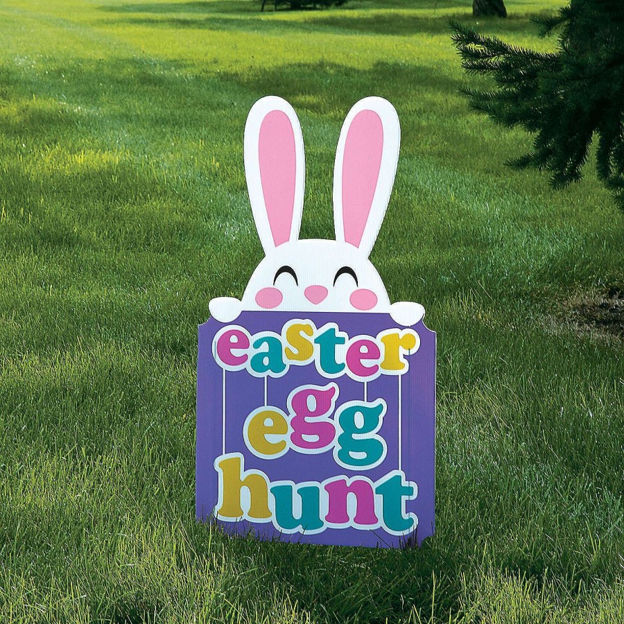 Easter Egg Hunt * | Best Sale Easter Egg Hunt Yard Sign