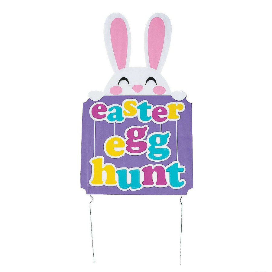 Easter Egg Hunt * | Best Sale Easter Egg Hunt Yard Sign