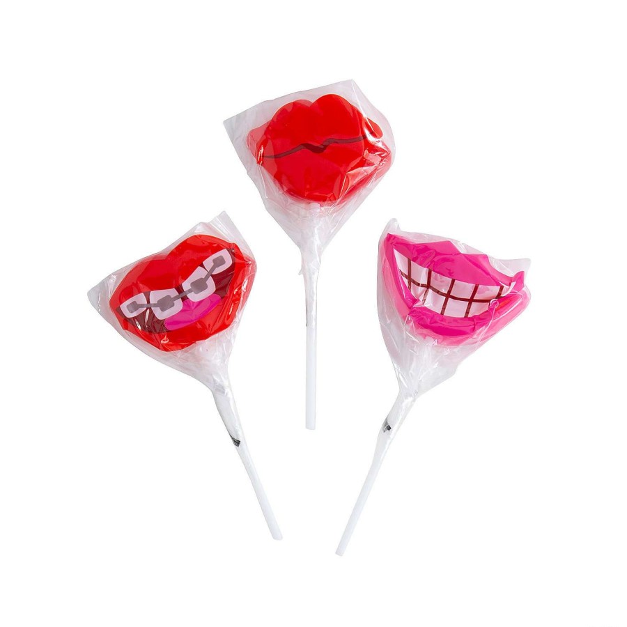 Easter Basket Fillers * | Cheap Valentine Lip Lollipops 12 Pc.