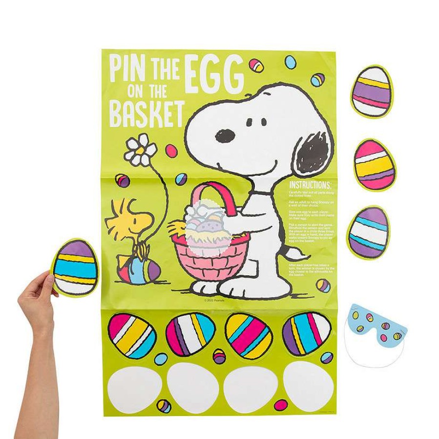 Easter Egg Hunt * | Discount Peanuts Pin The Easter Egg On The Basket Game