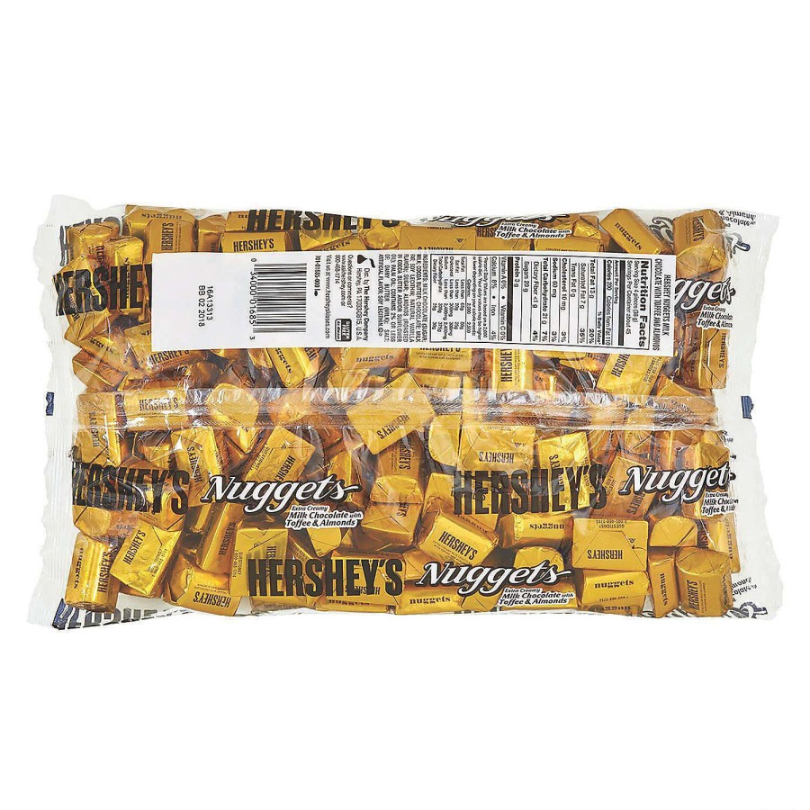 Candy Egg Fillers * | Buy Hershey'S Nuggets Milk Chocolate With Toffee And Almonds 60Oz Bag