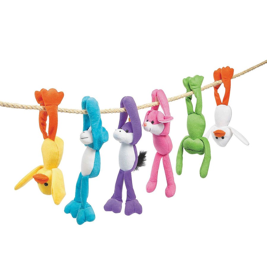 Easter Basket Fillers * | Coupon Easter Long Arm Stuffed Character Assortment 12 Pc.