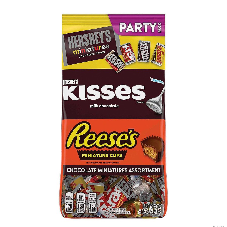 Candy Egg Fillers * | Wholesale Hershey'S, Reese'S, Kisses Milk Chocolate Candy Assortment, 35 Oz