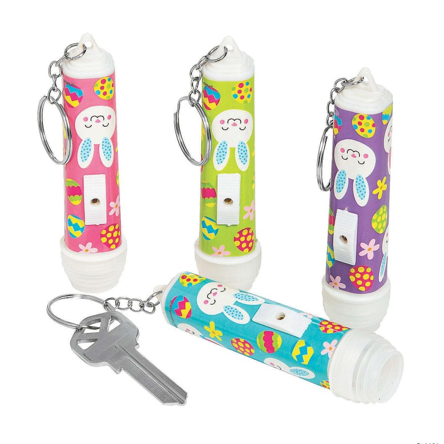 Easter Egg Hunt * | Discount Easter Flashlight Keychains 12 Pc.