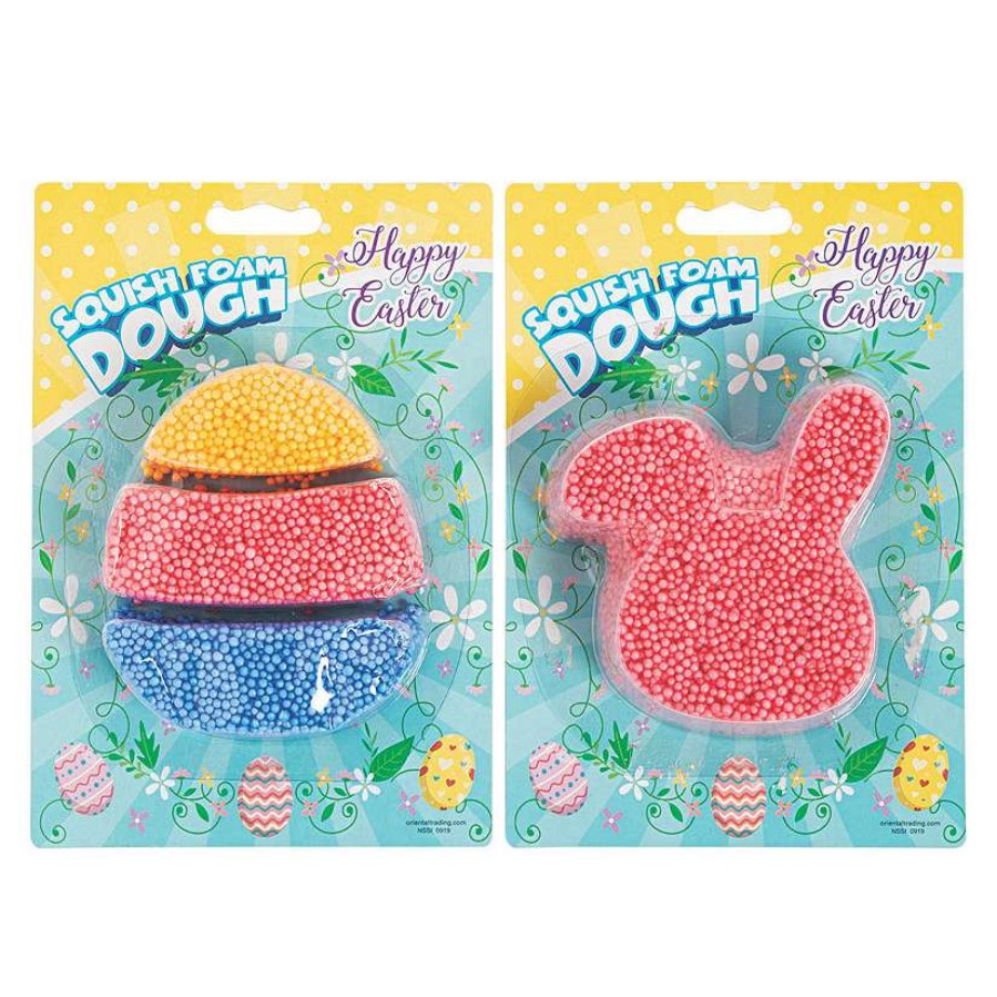 Easter Basket Fillers * | Best Sale Easter Squish Foam Dough 12 Pc.