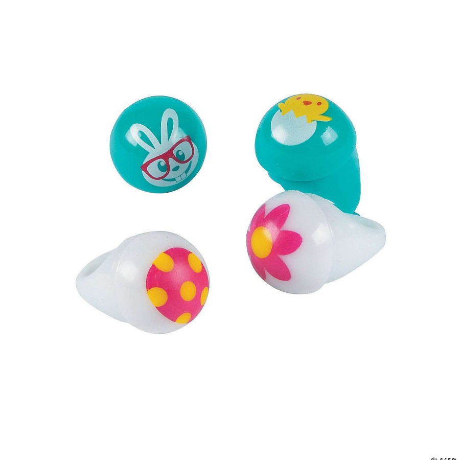 Toy Egg Fillers * | Top 10 Light-Up Easter Rings 12 Pc.