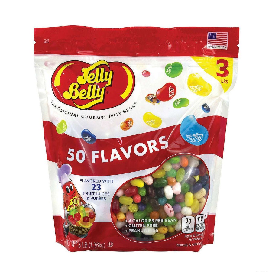 Candy Egg Fillers * | Discount Jelly Belly 50 Flavors Jelly Beans Assortment, 3 Lb