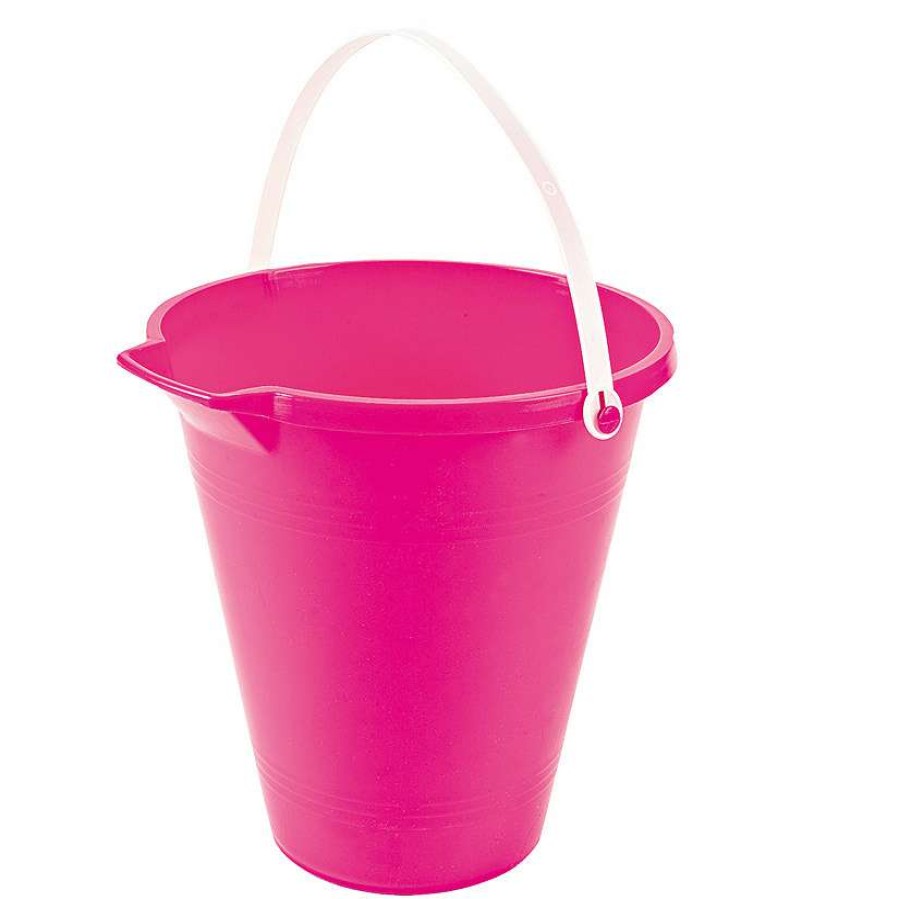 Easter Baskets & Grass * | Best Deal Pink Sand Bucket