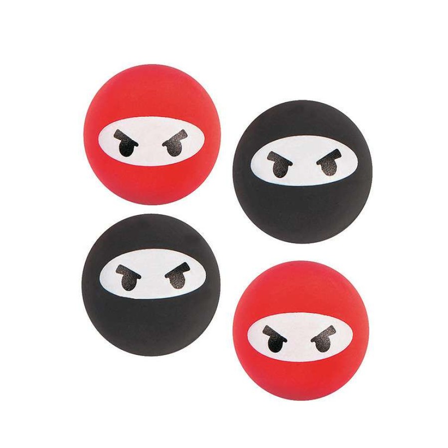 Toy Egg Fillers * | Wholesale Ninja Bouncy Ball Assortment 12 Pc.