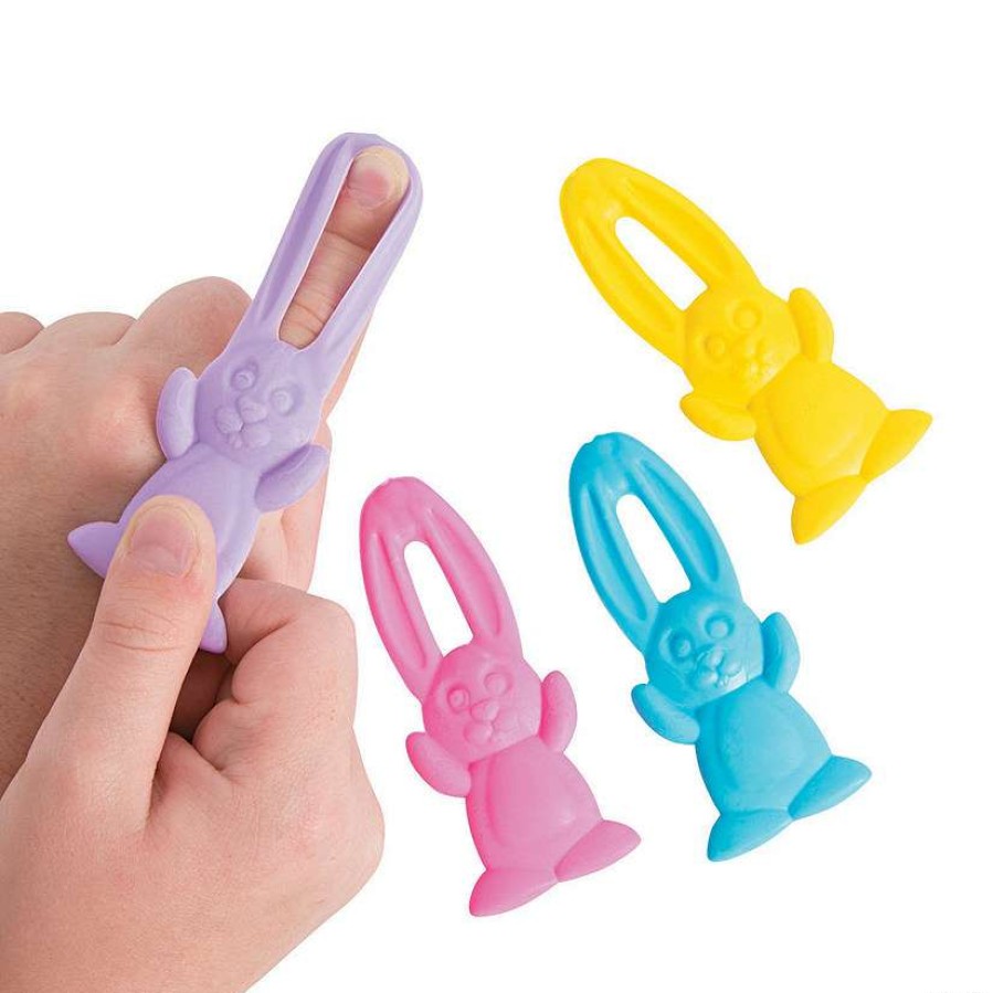 Easter Egg Hunt * | Deals Stretchable Flying Easter Bunnies 12 Pc.