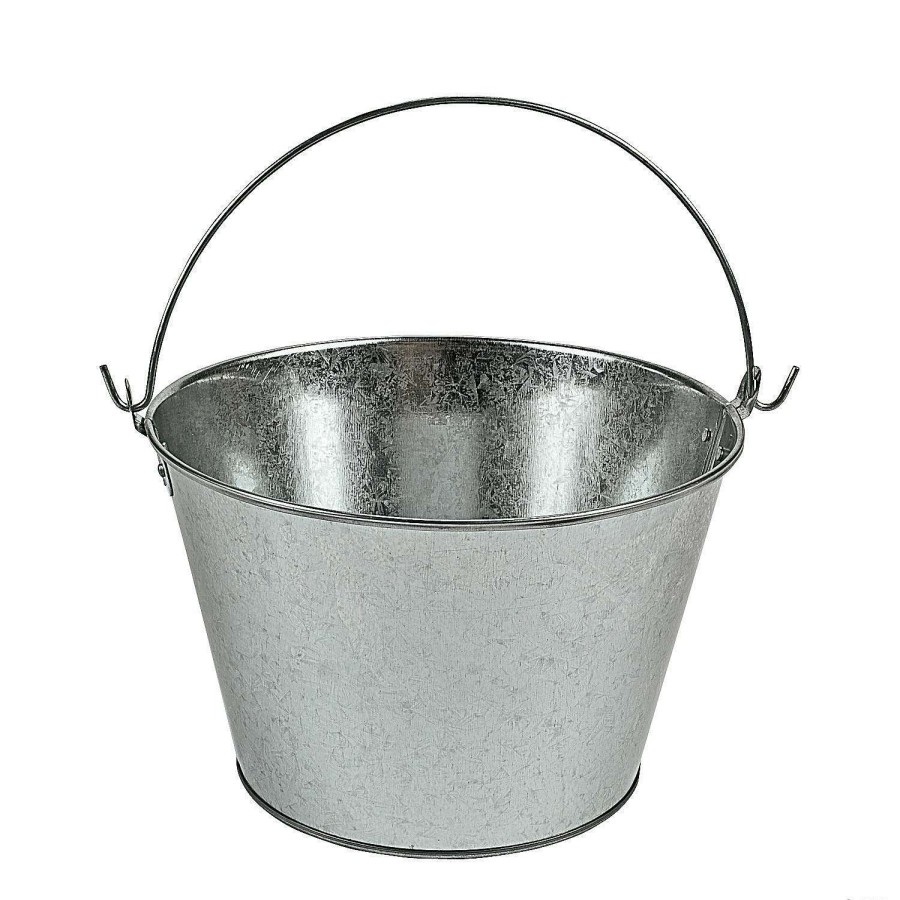 Easter Baskets & Grass * | Flash Sale Large Galvanized Pail