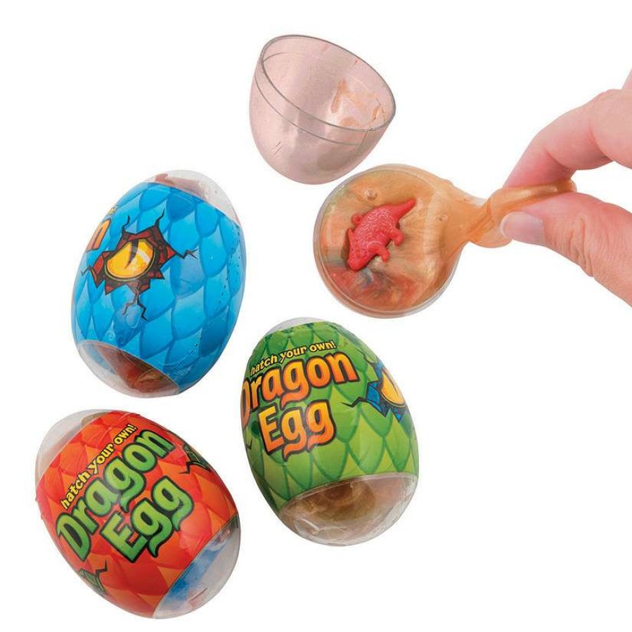 Easter Basket Fillers * | Best Sale 2 1/2 Dinosaur In Slime-Filled Plastic Eggs 12 Pc.