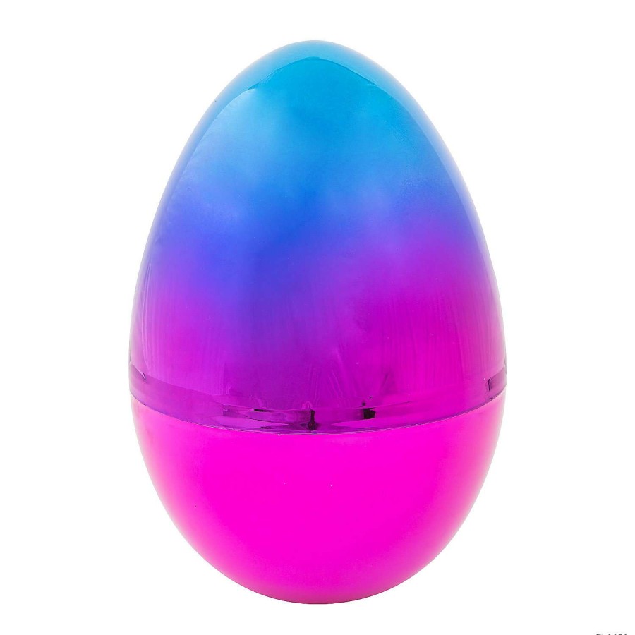 Easter Egg Hunt * | Promo 11 Fillable Two-Tone Metallic Plastic Easter Egg 1 Pc.