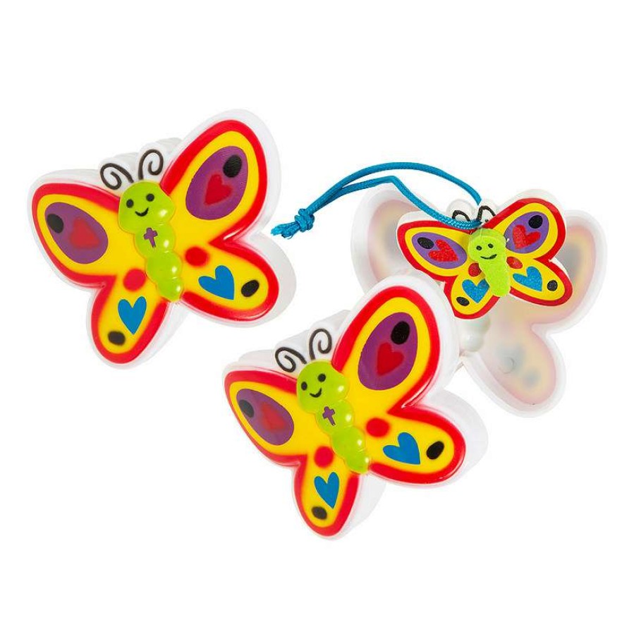 Easter Egg Hunt * | Brand New 2 New Life In Jesus Craft Kit-Filled Butterfly-Shaped Plastic Easter Eggs 12 Pc.