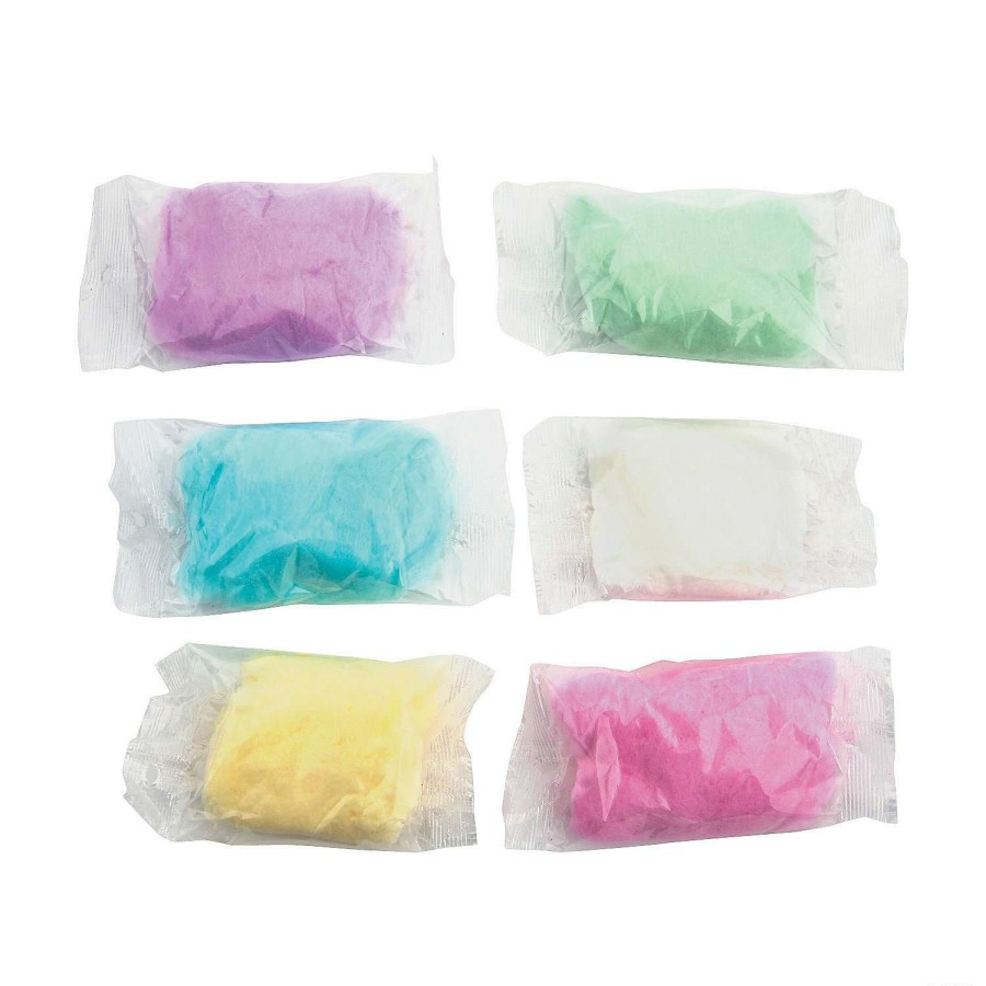 Easter Baskets & Grass * | New Assorted Cotton Candy Favor Packs 24 Pc.