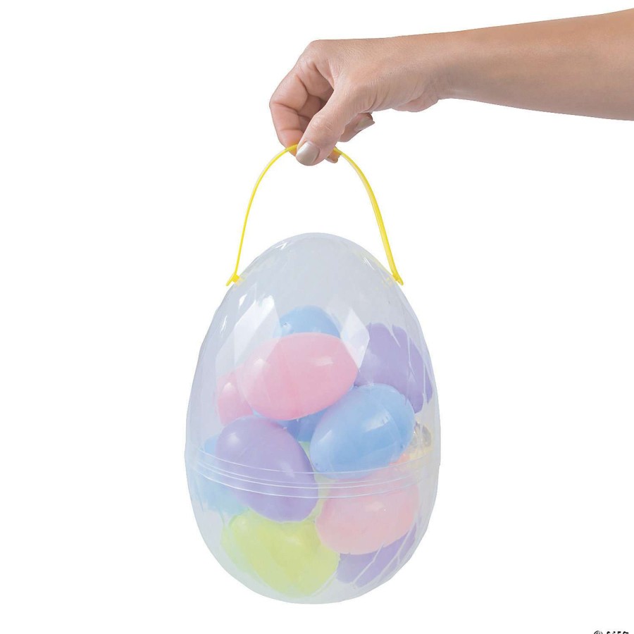 Easter Basket Fillers * | Hot Sale 10 Egg Container With Plastic Easter Eggs 18 Pc.