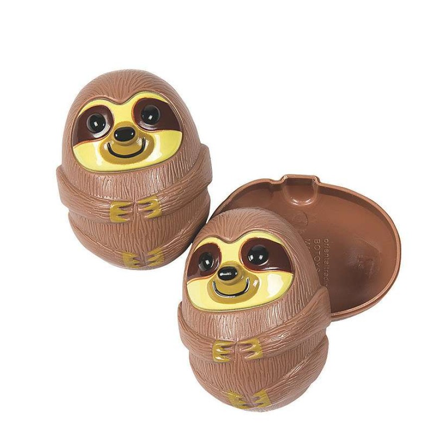 Easter Egg Hunt * | Outlet 2 1/2 Sloth Plastic Easter Eggs 12 Pc.