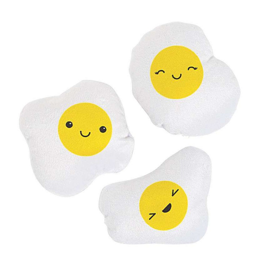 Easter Basket Fillers * | Best Pirce Easter Plush Fried Eggs 12 Pc.