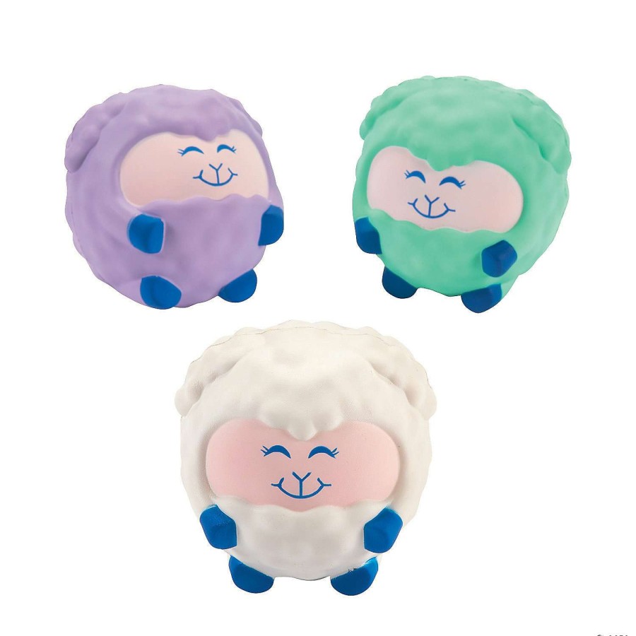 Easter Basket Fillers * | Discount Lamb Slow-Rising Scented Squishies 6 Pc.