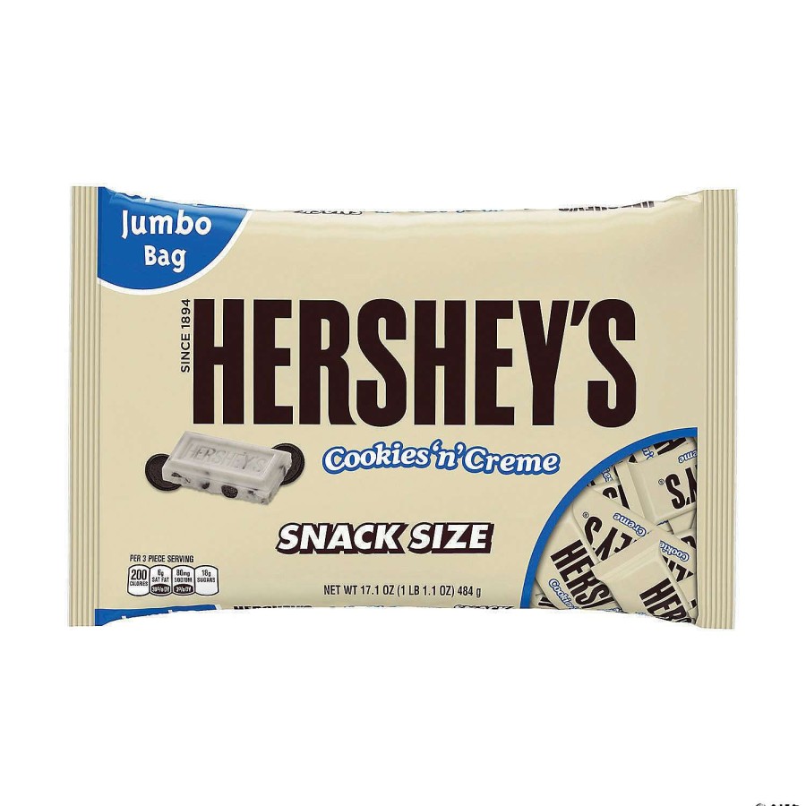 Candy Egg Fillers * | Outlet Hershey'S Snack Size Cookies 'N' Creme Bars, 17.1 Oz, 2 Pack