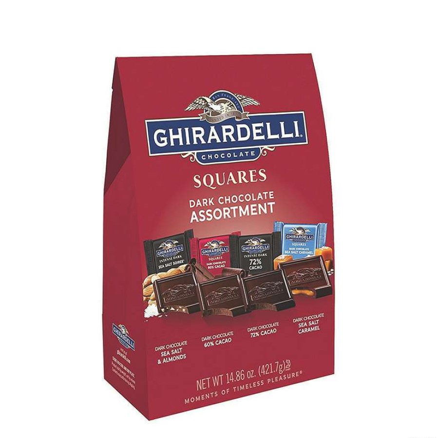 Easter Basket Fillers * | Budget Ghirardelli Squares Premium Dark Chocolate Assortment, 14.86 Oz