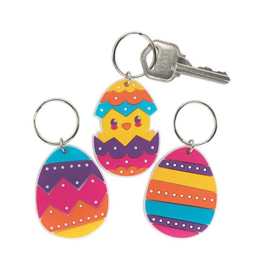 Easter Baskets & Grass * | Coupon Easter Keychains 12 Pc.