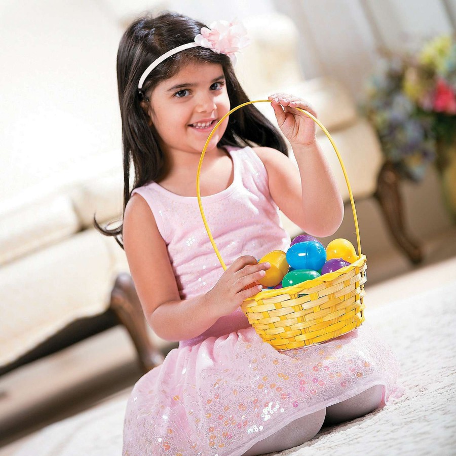 Easter Egg Hunt * | Top 10 Small Ombre Bamboo Baskets 12 Pc.