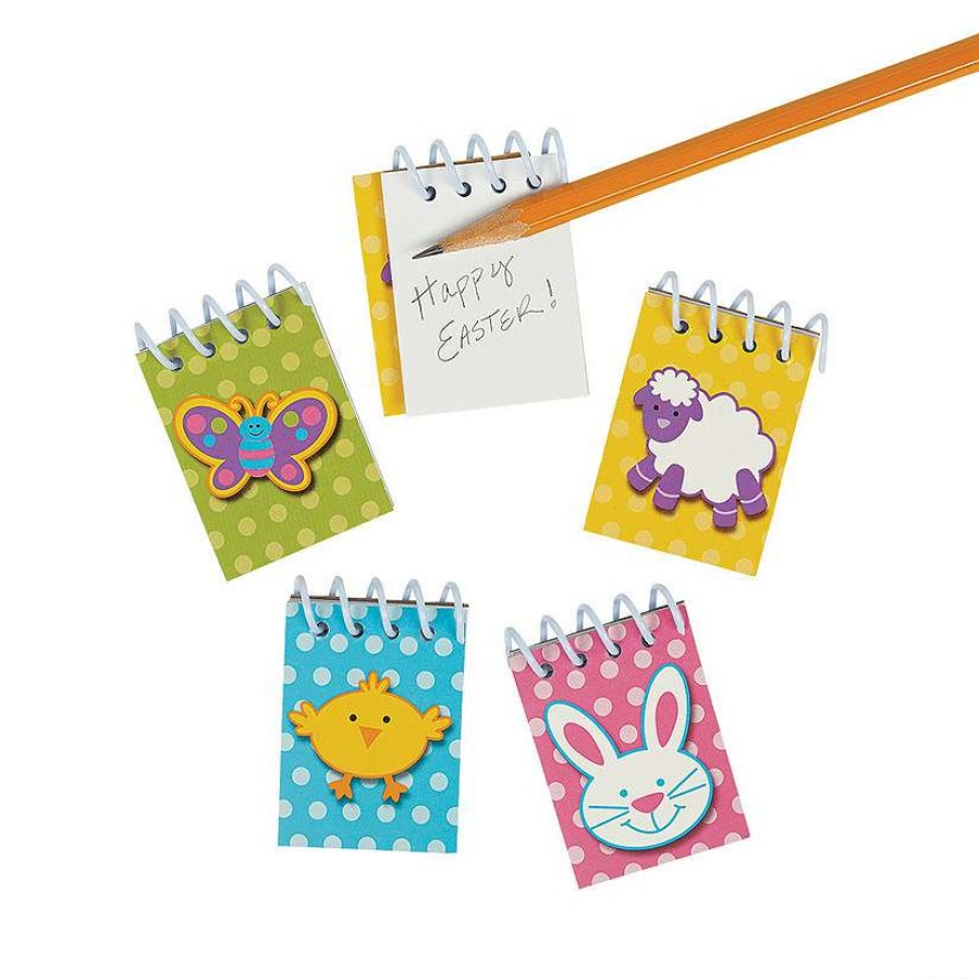 Easter Basket Fillers * | Cheap Easter Mini Spiral Notepads