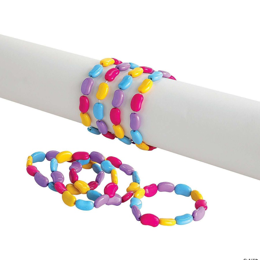 Easter Basket Fillers * | Flash Sale Jelly Bean Bracelets 12 Pc.