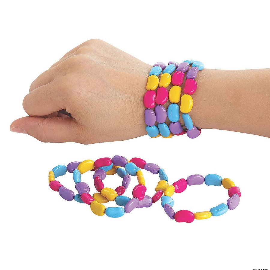 Easter Basket Fillers * | Flash Sale Jelly Bean Bracelets 12 Pc.