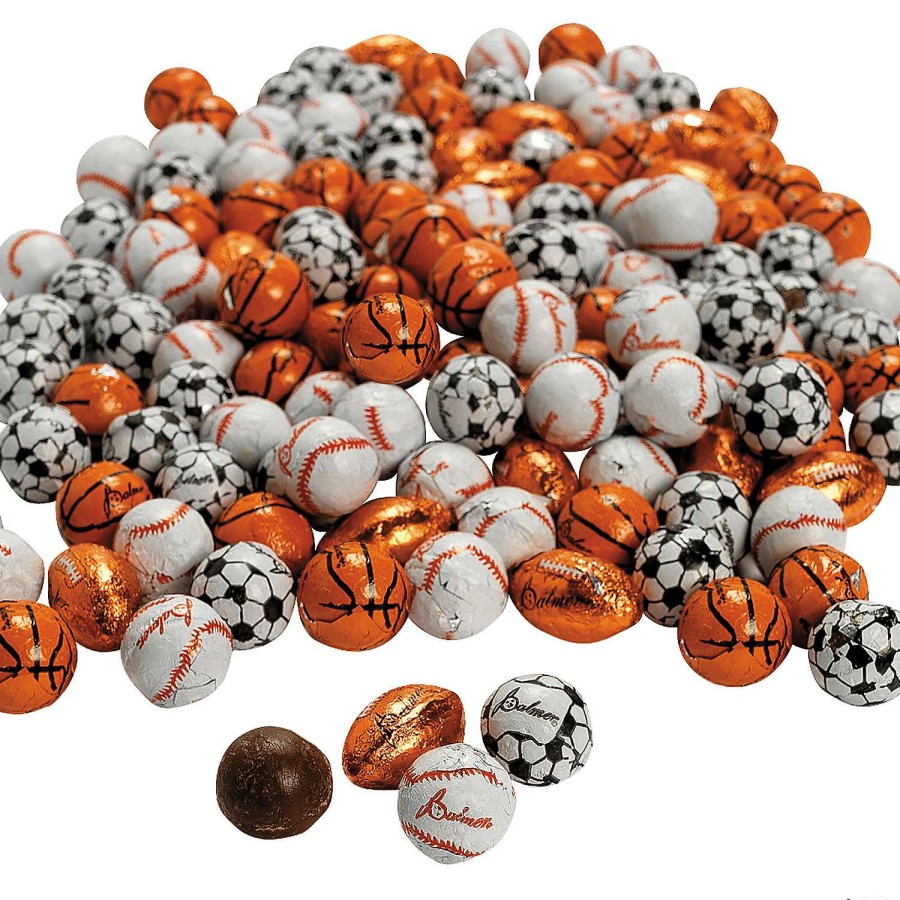 Candy Egg Fillers * | Hot Sale Super Sports Balls Chocolate Candy