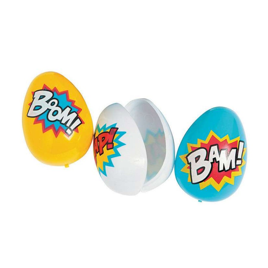 Easter Egg Hunt * | Coupon 2 1/2 Superhero Plastic Easter Eggs 12 Pc.