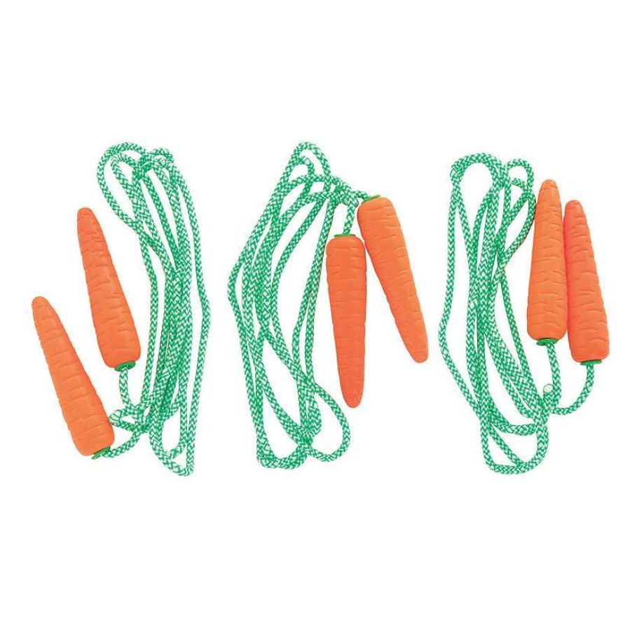 Easter Basket Fillers * | Discount Easter Carrot Jump Ropes 12 Pc.