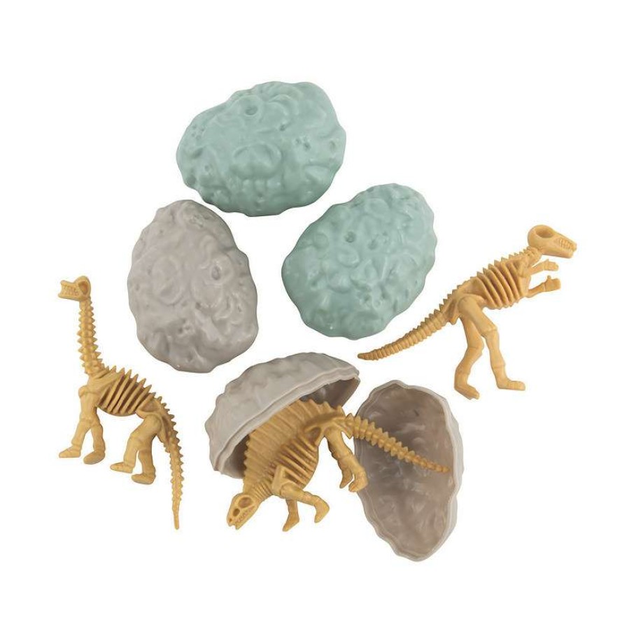 Easter Basket Fillers * | Coupon 2 1/2 Dinosaur Fossil Toy-Filled Plastic Easter Eggs 12 Pc.