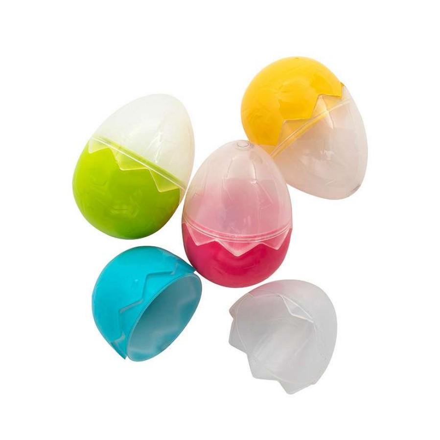 Easter Egg Hunt * | Discount 2 1/2 Cracked Clear Plastic Easter Eggs 12 Pc.