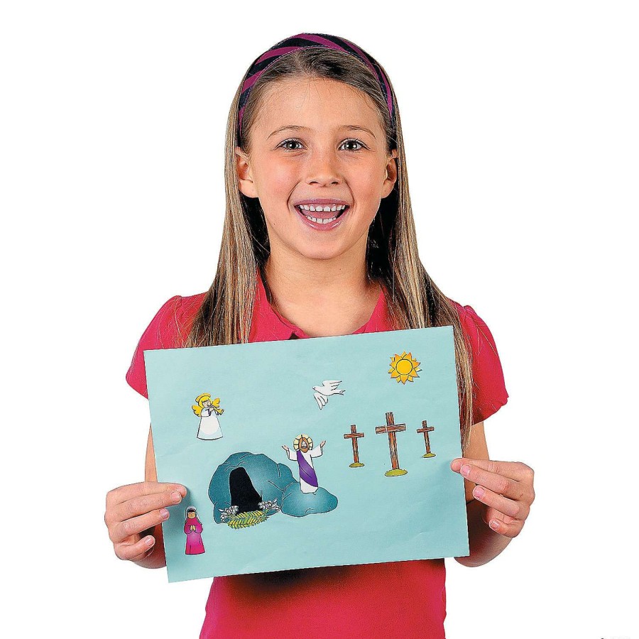 Easter Basket Fillers * | Cheapest He Lives Tomb Sticker Sheets 12 Pc.